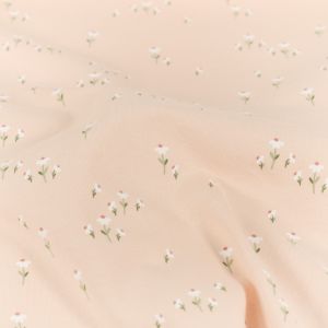 Baumwolljersey blumen hellrosa