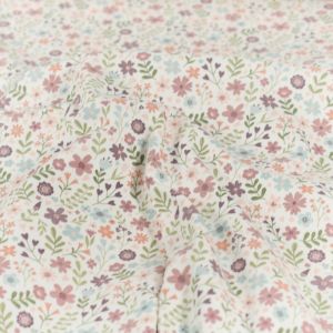 Baumwolljersey blumen offwhite