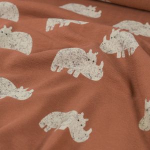 Terry krepp nashörner altrosa