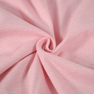 50x70 cm bündchenstoff gestreift 1mm hellrosa