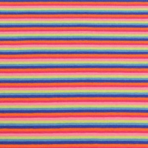50x70 cm bündchenstoff gestreift 2-3mm multicolor  