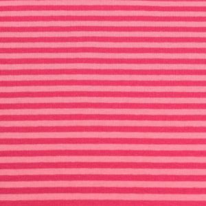 50x70 cm bündchenstoff gestreift 4mm pink/rosa