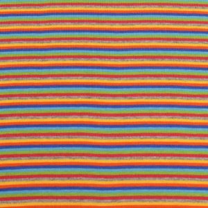 50x70 cm bündchenstoff gestreift 2mm multicolor   