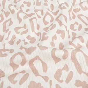 Ripp jersey leopard dunkelbeige