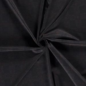 Punta di roma stoff bedruckt tartan rosa