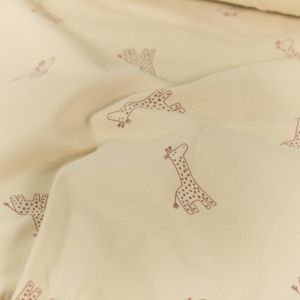 Baumwolljersey giraffen beige