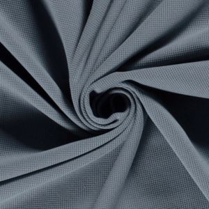 Rips waffel jersey stahlblau