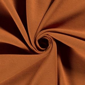 Gestrickter waffelstoff rotbraun