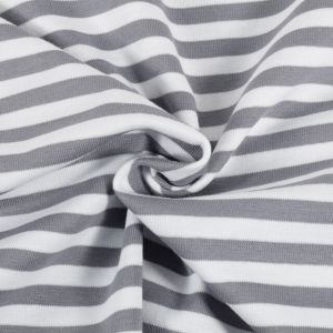 50x70 cm bündchenstoff gestreift 8mm grau