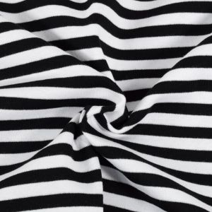 50x70 cm bündchenstoff gestreift 8mm schwarz