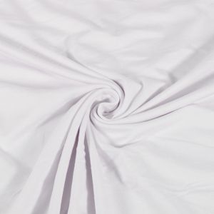 Viskosejersey uni weiss