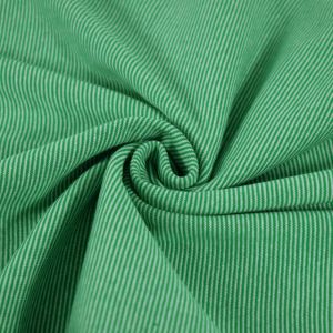 Bündchenstoff gestreift 1mm grün
