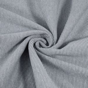 Bündchenstoff gestreift 1mm dunkelgrau
