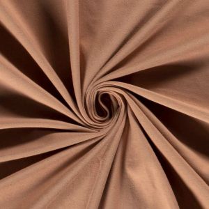 Baumwolljersey uni terrarosa