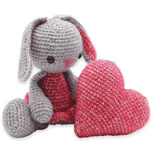 Häkelset pippa hase - amigurumi diy kit