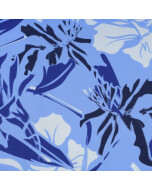 Baumwolljersey Abstrakte Blumen Hellblau
