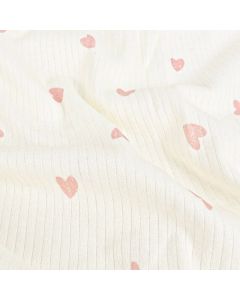 Ripp jersey herzen altrosa