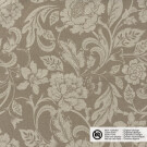 Dekostoff Leinen-Optik Digitaldruck Blumen beige