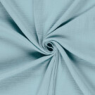 Baumwoll musselin uni aqua/mint