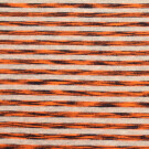 50x70 cm bündchenstoff gestreift 5mm hellgrau meliert/neon meliert orange