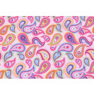 Baumwolljersey paisley hellrosa