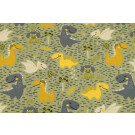 Baumwolljersey Dinos khaki grün