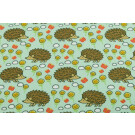 Baumwolljersey Igel mint