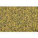 100x150 cm Baumwolljersey Leopard gelb