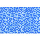 Baumwolljersey jeans look leopard hellblau