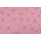 Baumwolljersey gefärbt, pusteblume altrosa