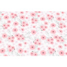 100x150 cm Baumwolljersey Digitaldruck Blumen Lachs