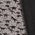 Alpenfleece Dinos hellgrau meliert