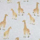 Sweat Digitaldruck Giraffen hellgrau meliert
