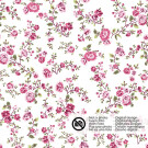 Baumwolle Popeline gemustert Blumen rosa