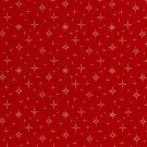 50x145 cm Baumwolle Christmas Sterne rot/gold