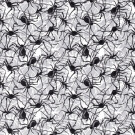 Polyester Jersey Spinnen Folie hellgrau/schwarz