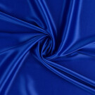 Brautkleider-Satin Uni kobalt