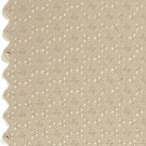 Baumwoll voile bestickt abstrakt beige