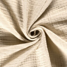 Musselin 4-lagig recycled uni beige