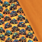 Softshell Digitaldruck Monstertrucks orange