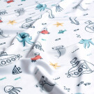 Schwimmanzug Jersey Meerestiere weiß