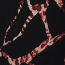Jersey stoff discharge abstract schwarz