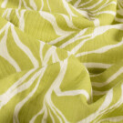 Baumwoll musselin abstrakt lime