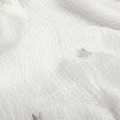 Baumwoll Musselin Vögel offwhite