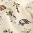 Baumwolljersey Elefanten beige