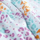 Baumwolljersey Blumenmuster aqua