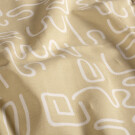 Baumwolljersey Abstrakt beige
