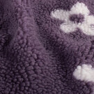 Sherpa fleece jacquard blumen mauve