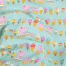 Baumwolle popeline peppa pig eis mint