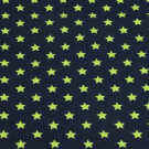 95x150 cm baumwolljersey Sterne grün/dunkelblau